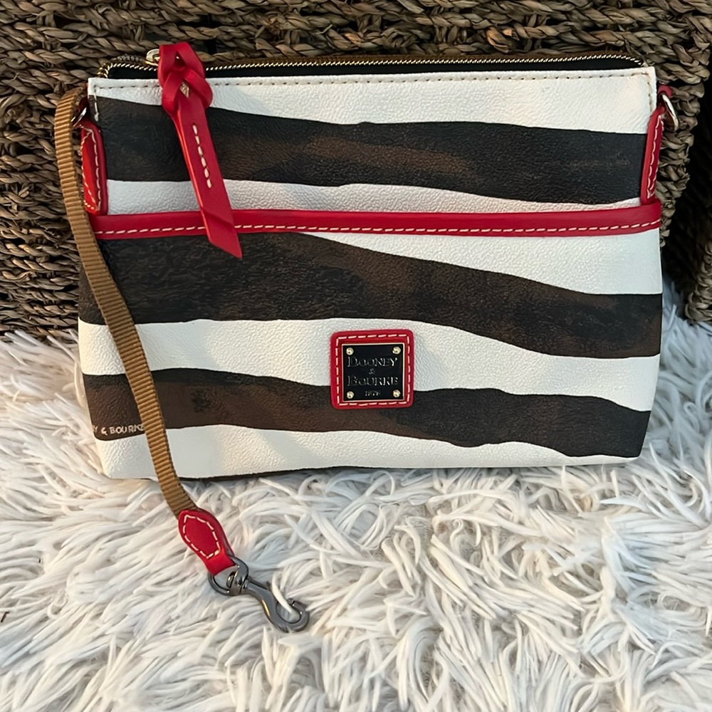 Dooney & Bourke, Zebra/Red , Ginger Crossbody